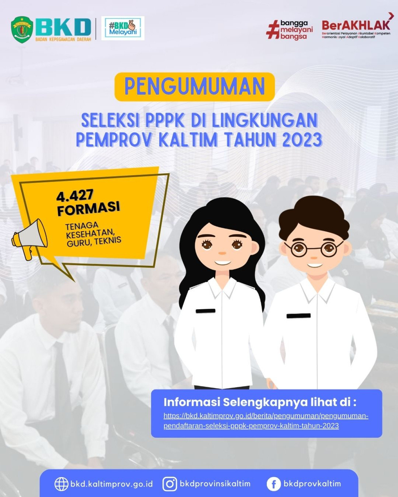 Pengumuman Pendaftaran Seleksi PPPK Pemprov Kaltim Tahun 2023